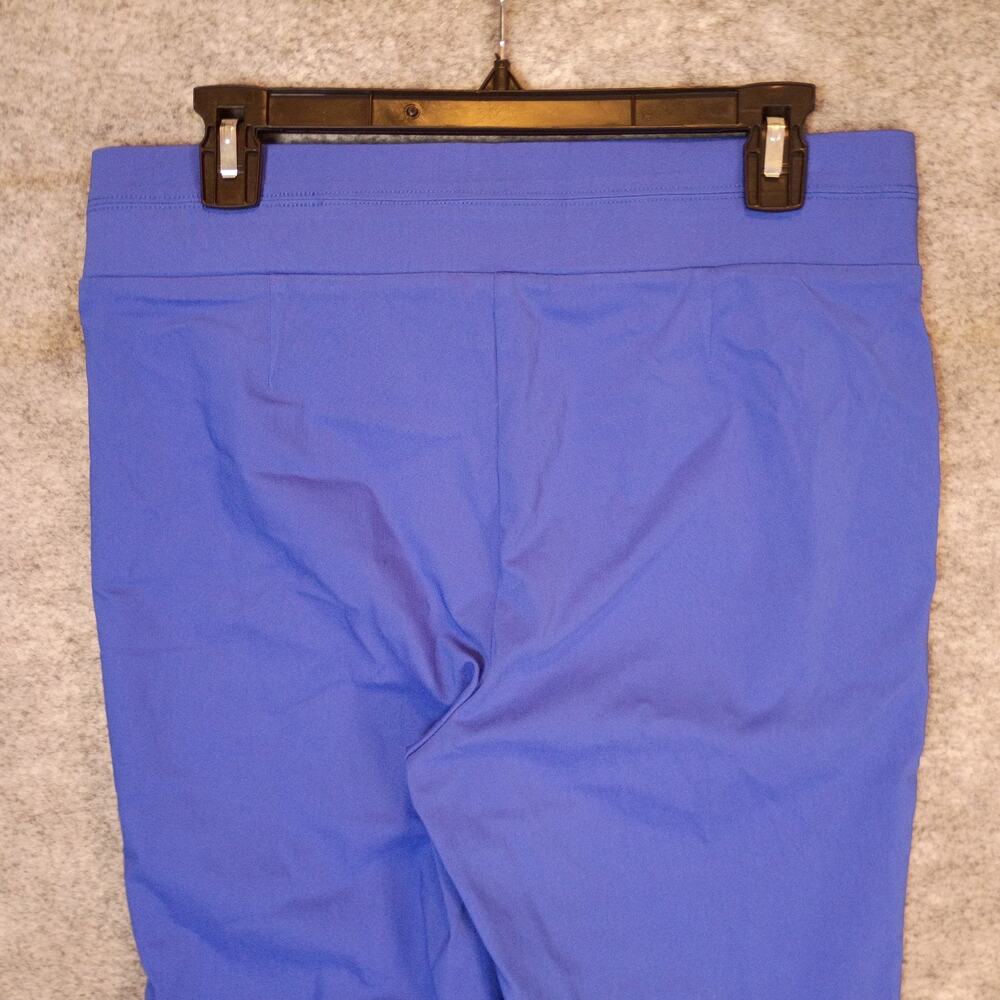 Raffaella Women's 8 Blue Stretch Pull-On Capri Pants Cropped Everyday Casual - Picture 7 of 14